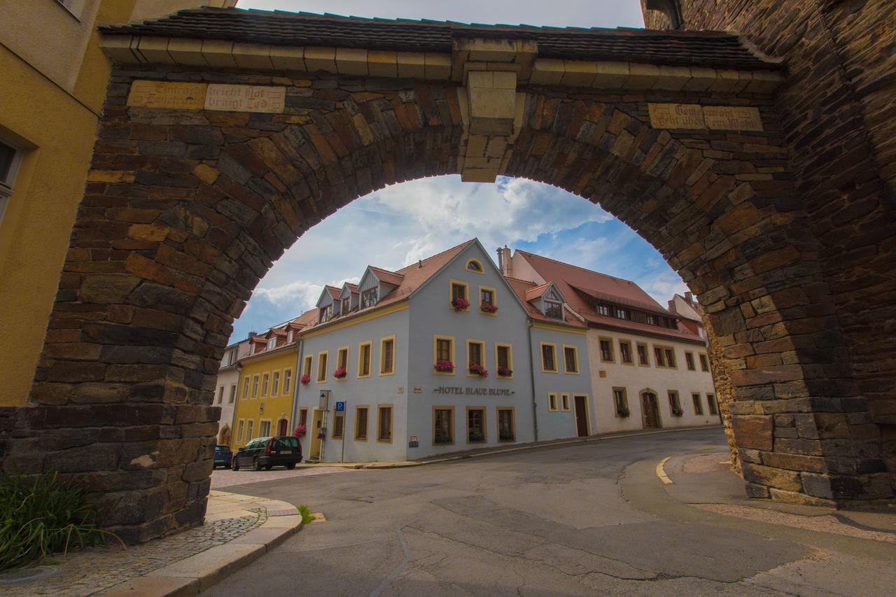 Hotel Blaue Blume Freiberg Buitenkant foto