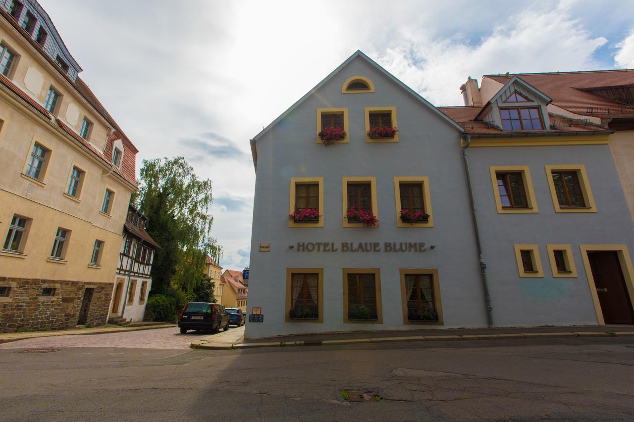 Hotel Blaue Blume Freiberg Buitenkant foto
