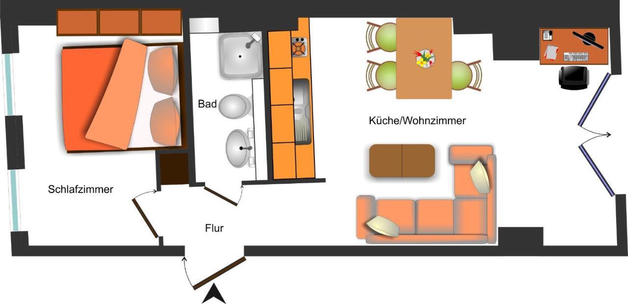 Hotel Blaue Blume Freiberg Buitenkant foto